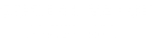 logo of impact organisation social value international in white